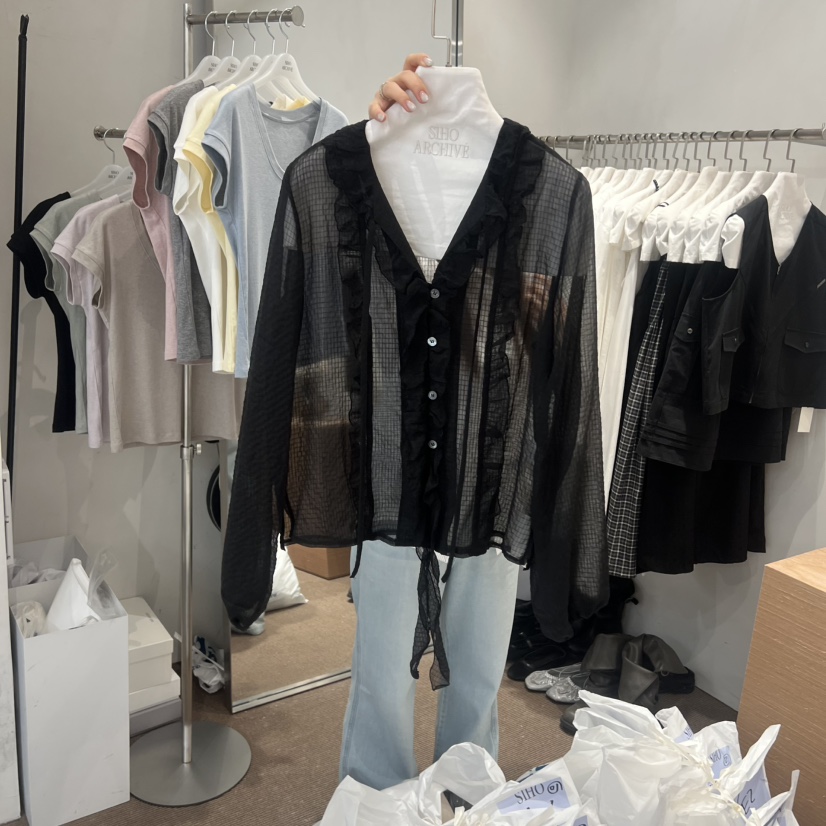 SIHO ARCHIVE韓國直郵實拍女士新品職業熱賣推薦襯衫蕾絲衫SIHO ARCHIVE襯衫/蕾絲衫圖色2