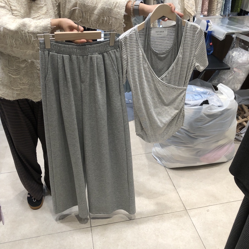 DREAM GIRIS/HOT PLACE韓國東大門直郵女士新品推薦套裝假兩件套裝DREAM GIRIS/HOT PLACE套裝圖色1