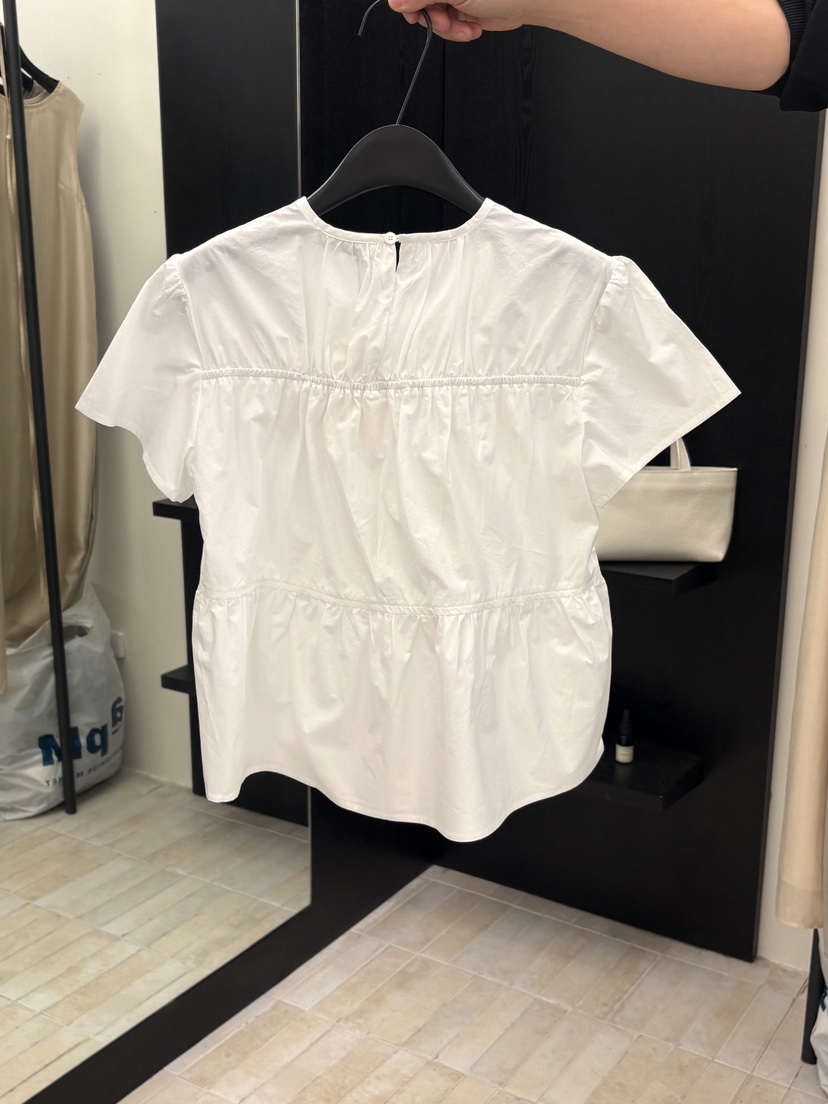 MOANI韓國東大門直郵女裝新品人氣時尚職業襯衫蕾絲衫褶皺MOANI襯衫/蕾絲衫