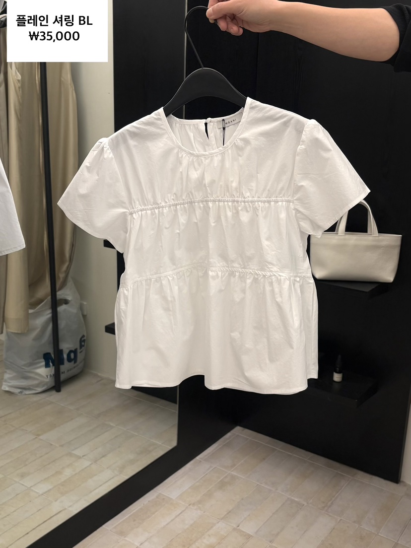 MOANI韓國東大門直郵女裝新品人氣時尚職業襯衫蕾絲衫褶皺MOANI襯衫/蕾絲衫圖色2