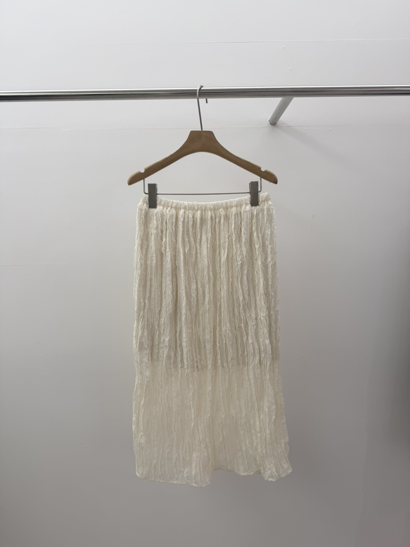 BROWNS-P韓國代購女裝新品時尚26春夏熱賣職業人氣長裙褶裥BROWNS-P長裙圖色2