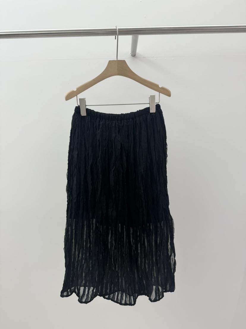 BROWNS-P韓國代購女裝新品時尚26春夏熱賣職業人氣長裙褶裥BROWNS-P長裙圖色3