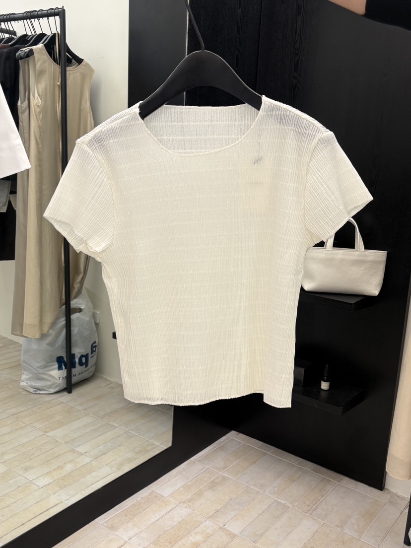 MOANI韓國直郵女士新品人氣推薦職業26春夏時尚熱賣T恤褶皺MOANIT恤圖色1