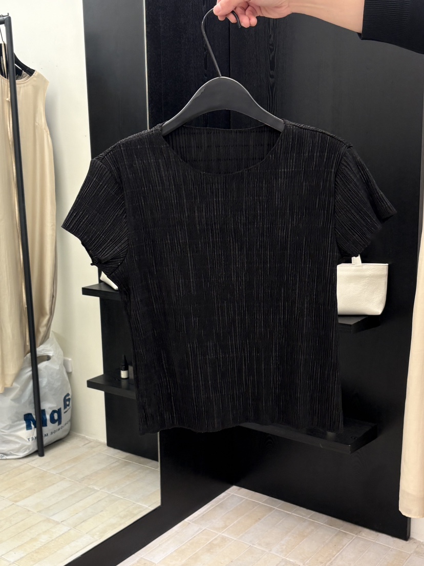 MOANI韓國直郵女士新品人氣推薦職業26春夏時尚熱賣T恤褶皺MOANIT恤圖色4