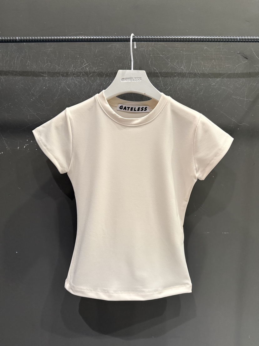 GATELESS韓國代購女裝新款時尚人氣休閑熱賣職業推薦26春夏T恤GATELESST恤圖色1