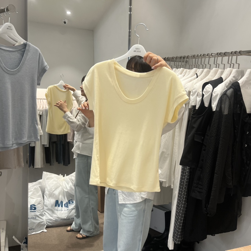 SIHO ARCHIVE韓國直郵女士新款時尚熱賣26春夏推薦休閑T恤SIHO ARCHIVET恤圖色2