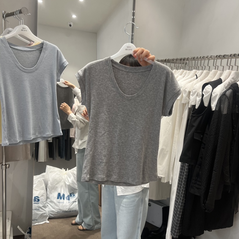 SIHO ARCHIVE韓國直郵女士新款時尚熱賣26春夏推薦休閑T恤SIHO ARCHIVET恤圖色4