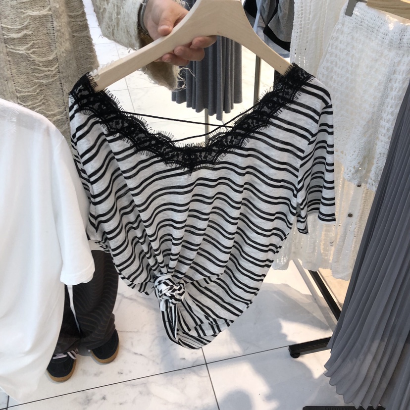 DREAM GIRIS/HOT PLACE韓國東大門代購女裝新款熱賣T恤蕾絲DREAM GIRIS/HOT PLACET恤圖色2