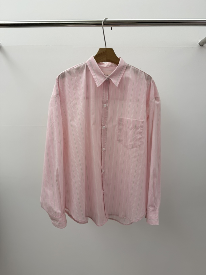 BROWNS-P韓國東大門代購女士新款人氣休閑襯衫蕾絲衫條紋鵝BROWNS-P襯衫/蕾絲衫圖色1