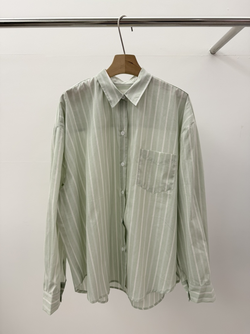 BROWNS-P韓國東大門代購女士新款人氣休閑襯衫蕾絲衫條紋鵝BROWNS-P襯衫/蕾絲衫圖色2