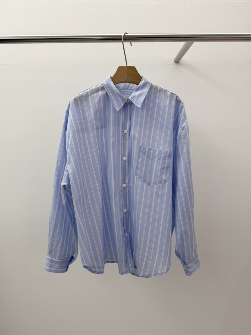 BROWNS-P韓國東大門代購女士新款人氣休閑襯衫蕾絲衫條紋鵝BROWNS-P襯衫/蕾絲衫圖色3