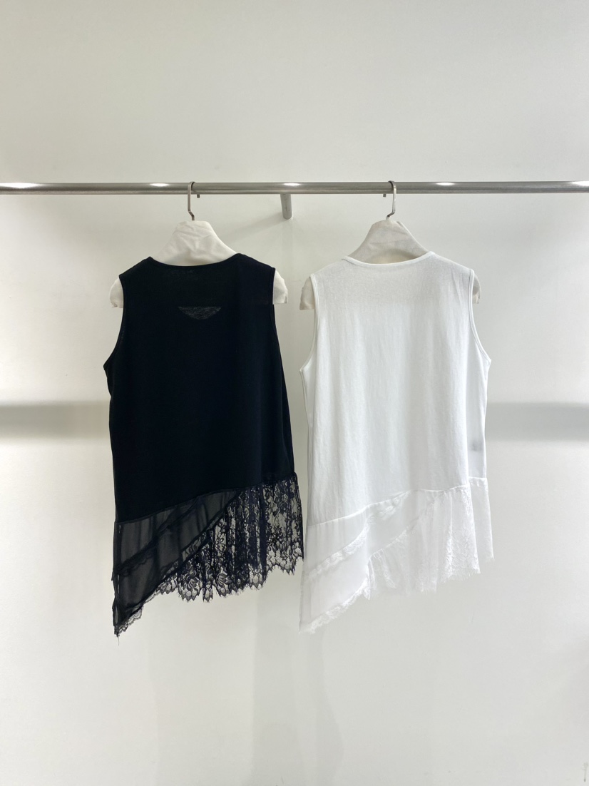 1968韓國代購女士新品時尚推薦職業人氣吊帶背心不對稱蕾絲1968/YEOUYA吊帶/背心