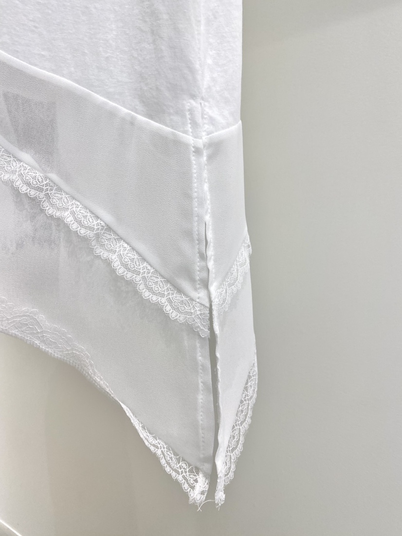 1968韓國代購女士新品時尚推薦職業人氣吊帶背心不對稱蕾絲1968/YEOUYA吊帶/背心