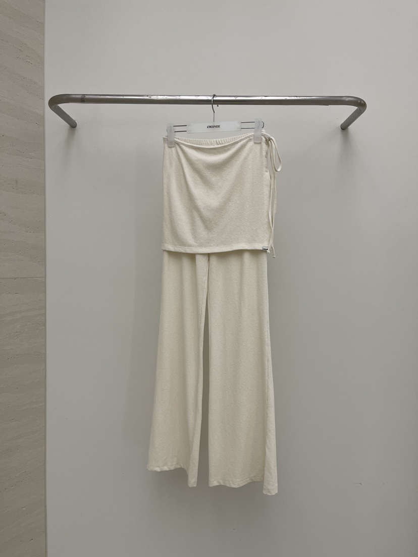 ATMOSPHERE韓國代購女士新款人氣時尚推薦職業熱賣休閑褲ATMOSPHERE/BLING休閑褲圖色1白色