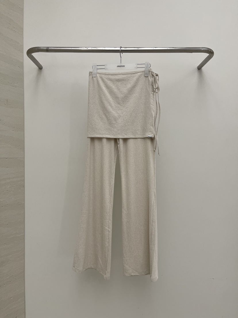 ATMOSPHERE韓國代購女士新款人氣時尚推薦職業熱賣休閑褲ATMOSPHERE/BLING休閑褲圖色2米色