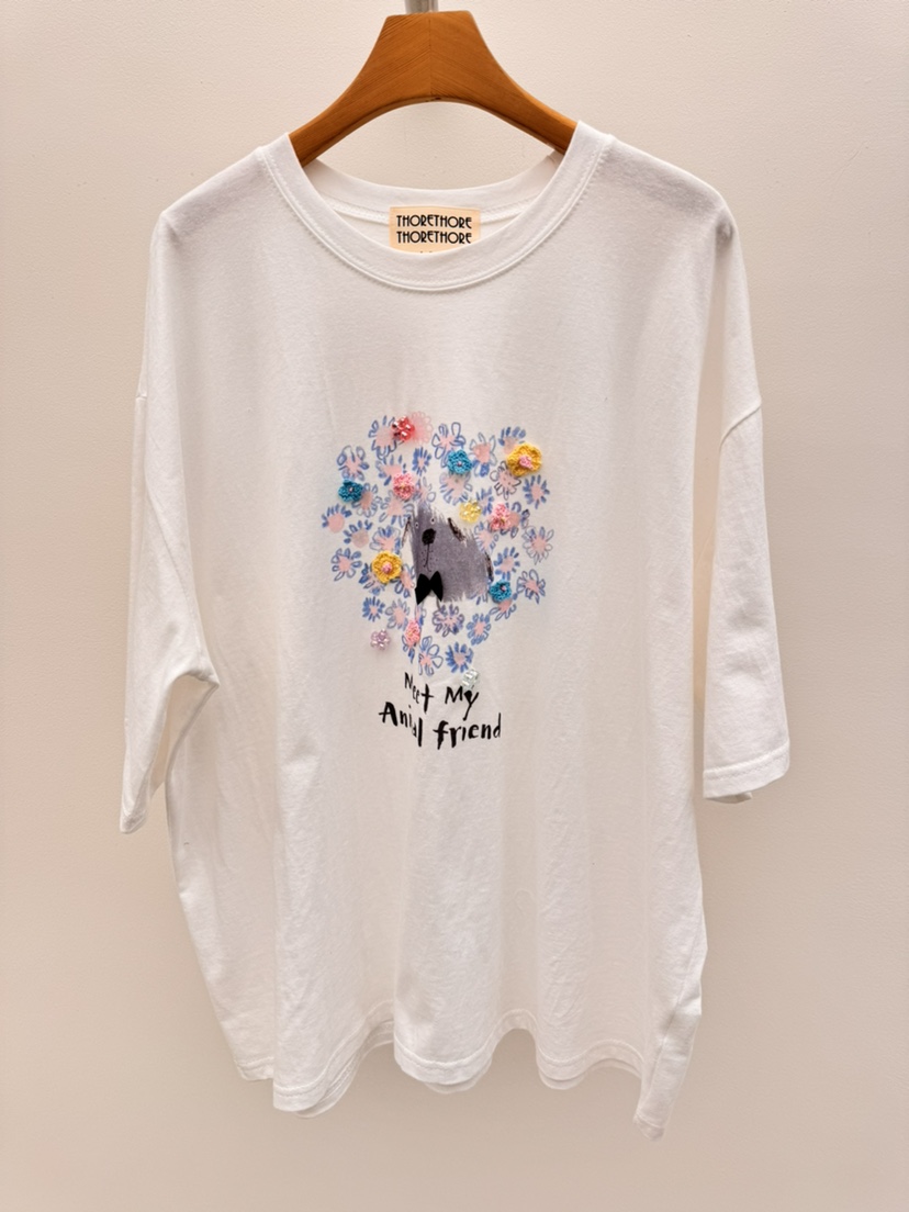 THORE韓國直郵女士新品熱賣職業休閑人氣推薦時尚26春夏T恤THORET恤圖色1