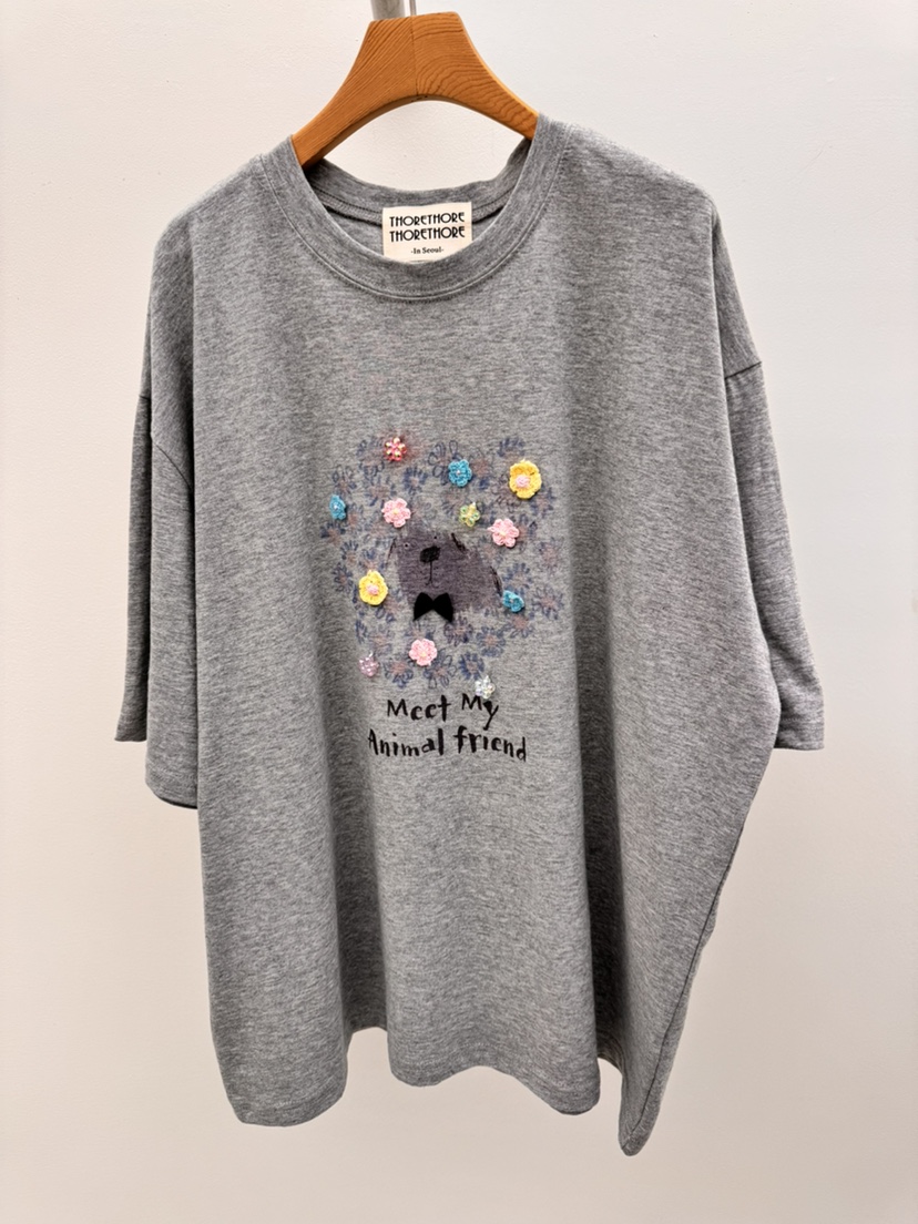 THORE韓國直郵女士新品熱賣職業休閑人氣推薦時尚26春夏T恤THORET恤圖色2