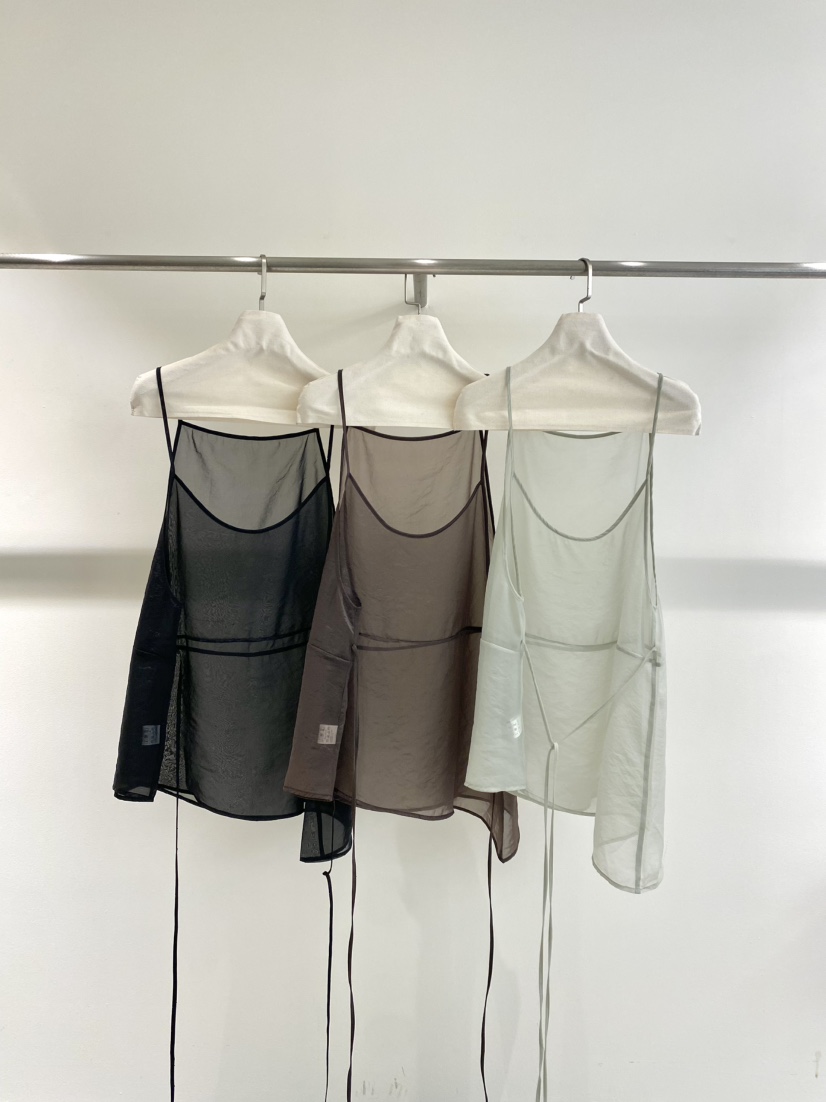 1968韓國東大門代購女裝新品26春夏職業熱賣吊帶背心歐根紗1968/YEOUYA吊帶/背心