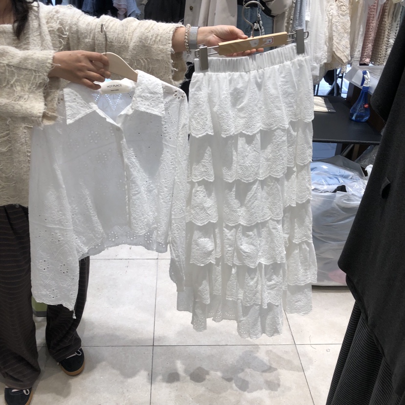 DREAM GIRIS/HOT PLACE韓國直郵女裝新品熱賣套裝刺繡套裝DREAM GIRIS/HOT PLACE套裝圖色1