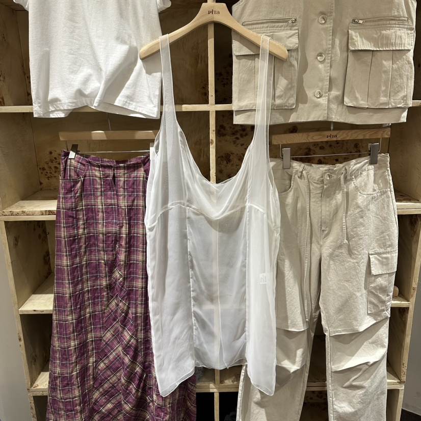 PITA/THEVERLIN韓國東大門直郵女裝新品26春夏休閑吊帶背心PITA/THEVERLIN吊帶/背心圖色1