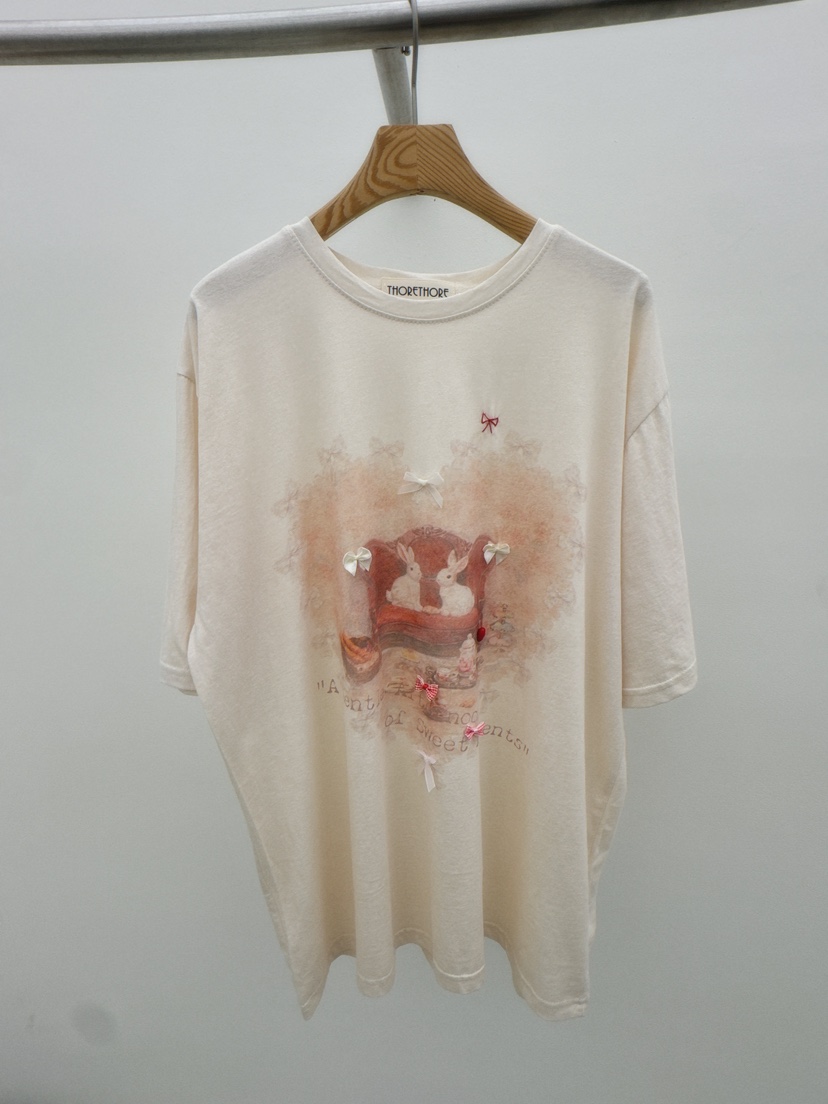 THORE韓國直郵實拍女士新品時尚26春夏熱賣推薦職業人氣T恤THORET恤圖色1