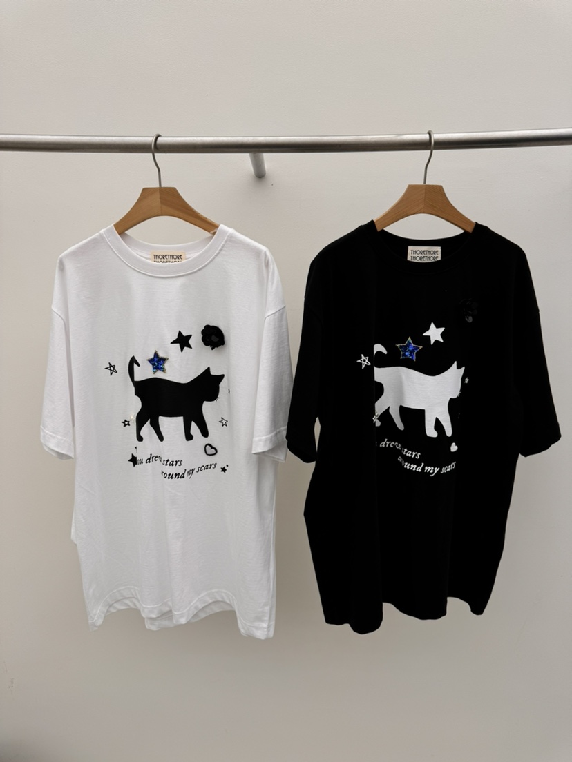 THORE韓國直郵實拍女裝新品推薦人氣26春夏時尚熱賣休閑T恤THORET恤
