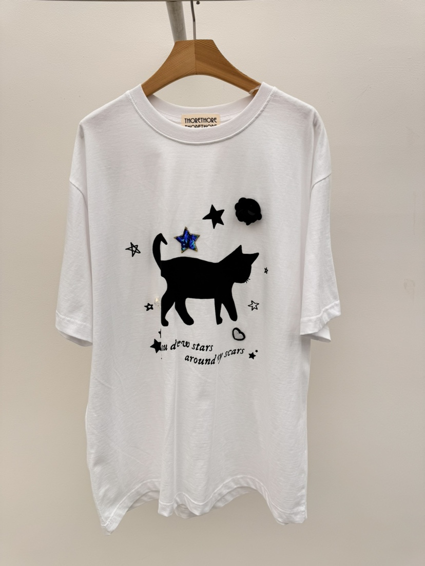 THORE韓國直郵實拍女裝新品推薦人氣26春夏時尚熱賣休閑T恤THORET恤圖色1