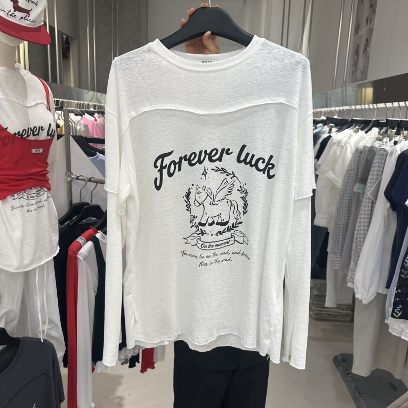 ARTE STUDIO/ATTENTION EDITORIAL韓國東大門直郵女裝新品26春夏長袖T恤ARTE Studio長袖T恤圖色1