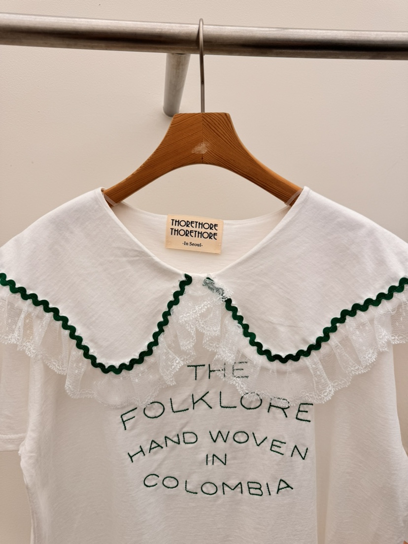 THORE韓國直郵實拍女士新款推薦時尚熱賣職業休閑襯衫蕾絲衫THORE襯衫/蕾絲衫