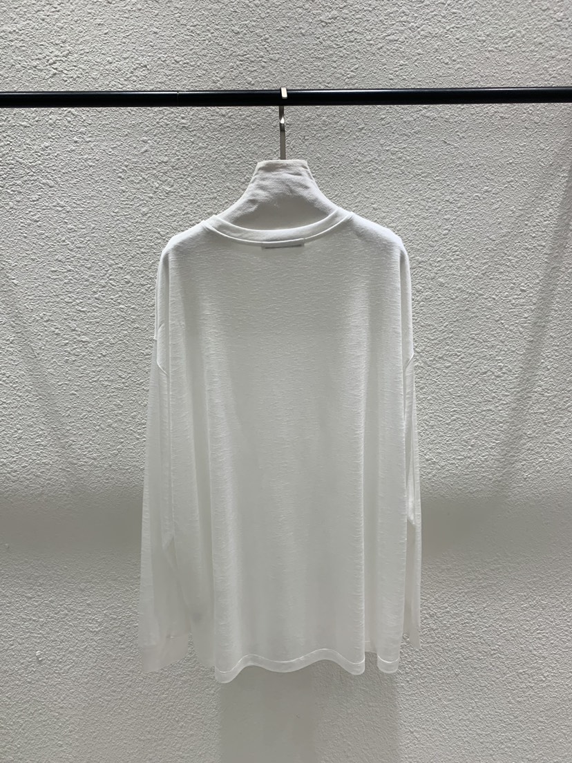 LUCY SALON韓國直郵實拍女士新品職業時尚長袖T恤透明寬松LUCY SALON長袖T恤