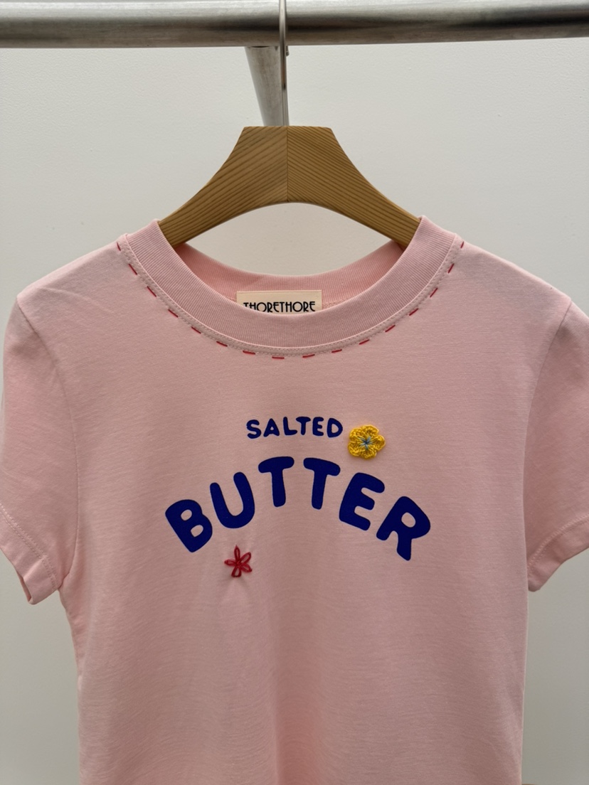 THORE韓國直郵實拍女裝新款時尚休閑人氣熱賣職業26春夏T恤THORET恤