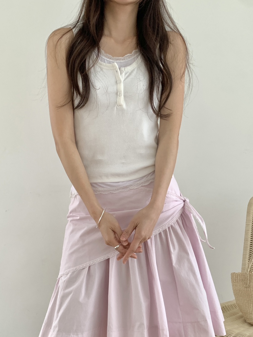 RE:OPENING韓國東大門代購女裝新款26春夏吊帶背心假兩件RE:OPENING吊帶/背心