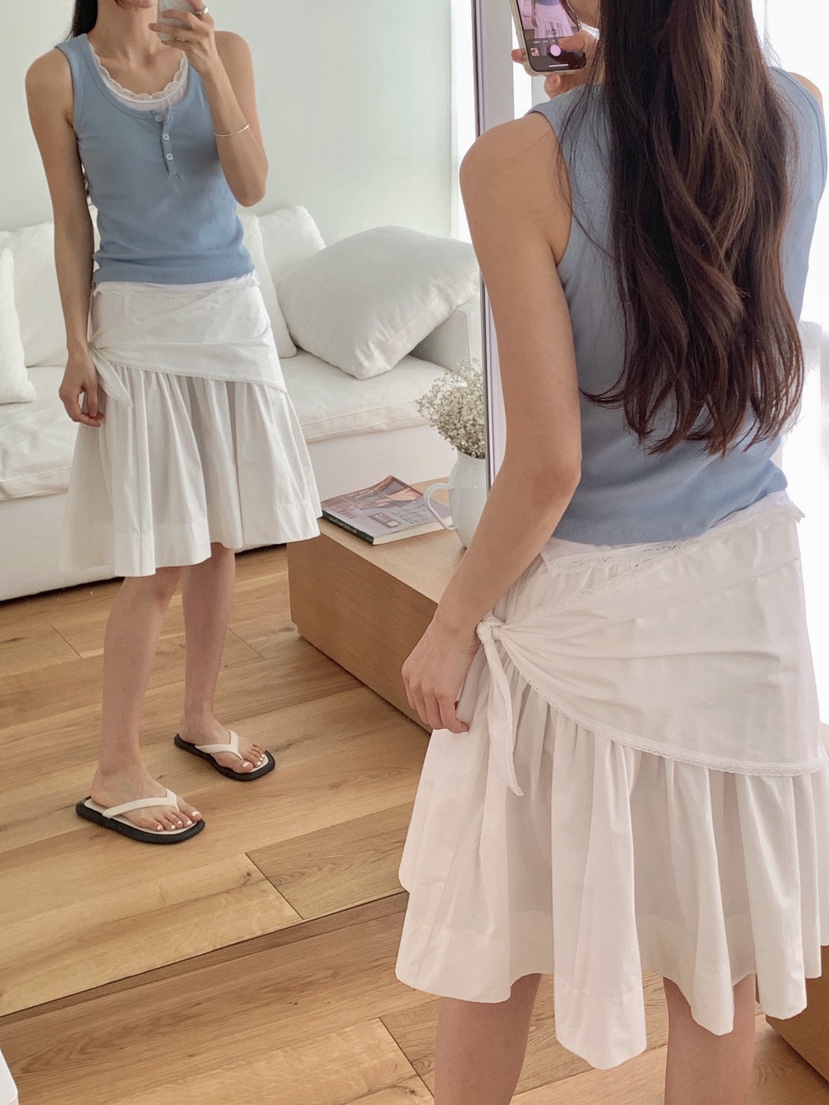 RE:OPENING韓國東大門代購女裝新款26春夏吊帶背心假兩件RE:OPENING吊帶/背心