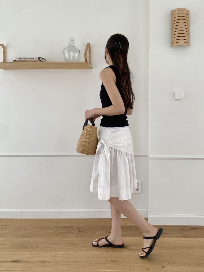 RE:OPENING韓國東大門代購女士新款時尚半身裙中短裙圍巾RE:OPENING半身裙/中短裙