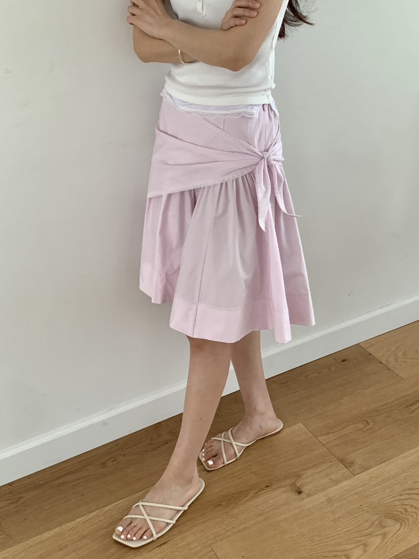 RE:OPENING韓國東大門代購女士新款時尚半身裙中短裙圍巾RE:OPENING半身裙/中短裙