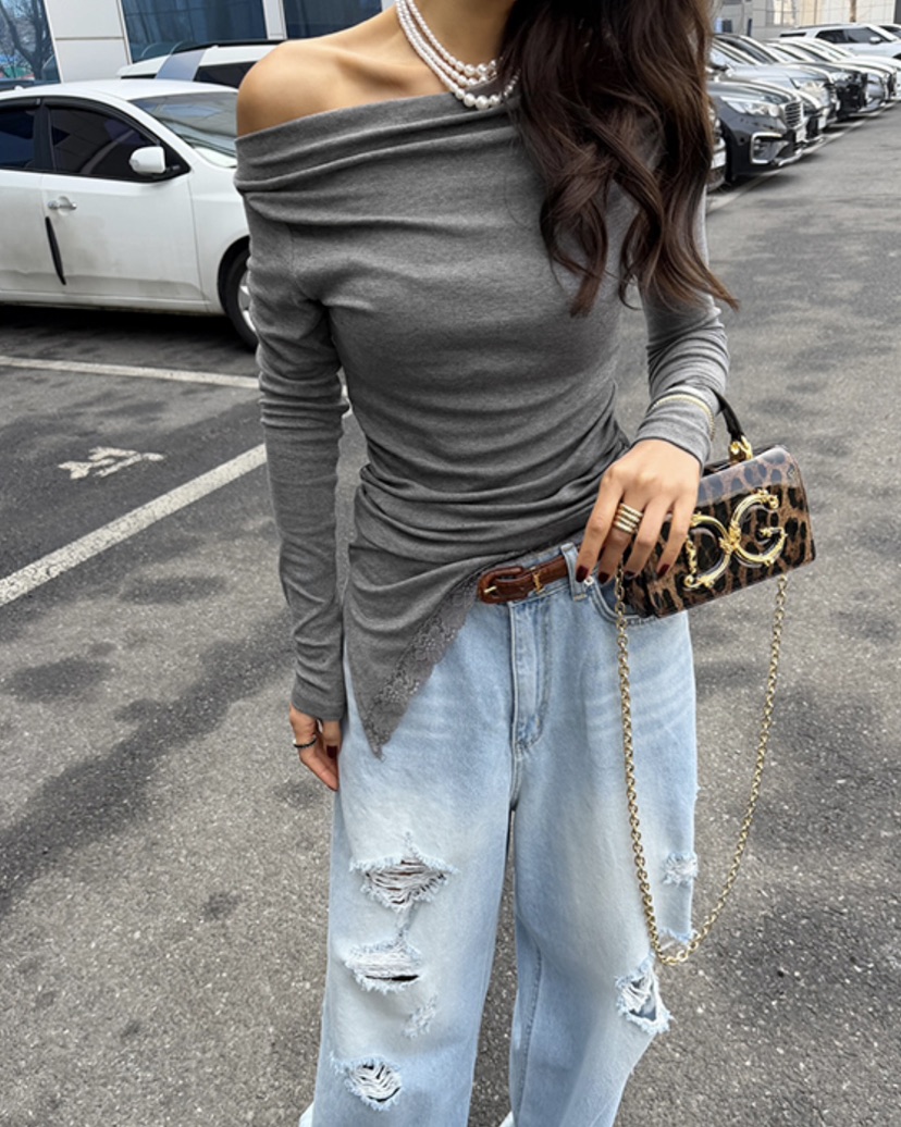 JENNY 1976韓國代購女士新品推薦人氣時尚長袖T恤不含項鏈JENNY 1976長袖T恤