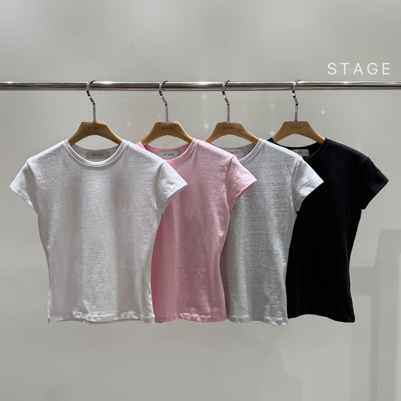STAGE韓國東大門直郵女士新品人氣26春夏休閑時尚熱賣T恤STAGET恤