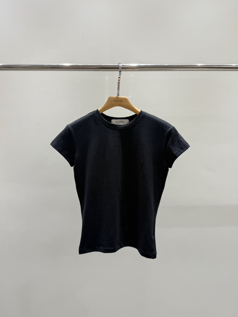 STAGE韓國東大門直郵女士新品人氣26春夏休閑時尚熱賣T恤STAGET恤圖色3