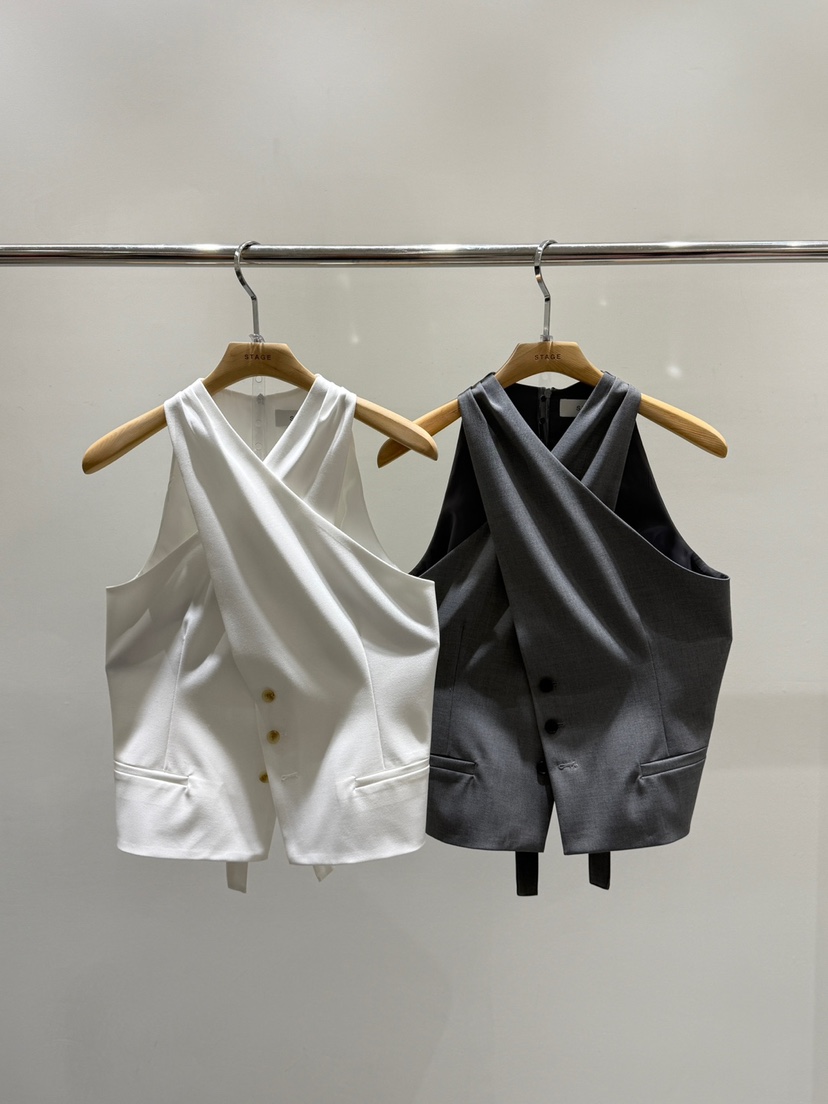 STAGE韓國直郵實拍女裝新品職業26春夏推薦時尚人氣熱賣馬甲STAGE馬甲