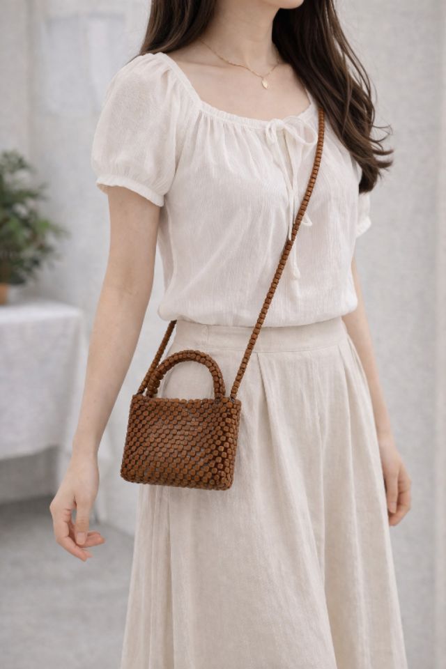 TROUVAILLE韓國直郵實拍女裝新款休閑時尚熱賣單肩斜跨包TROUVAILLE單肩/斜跨包圖色1