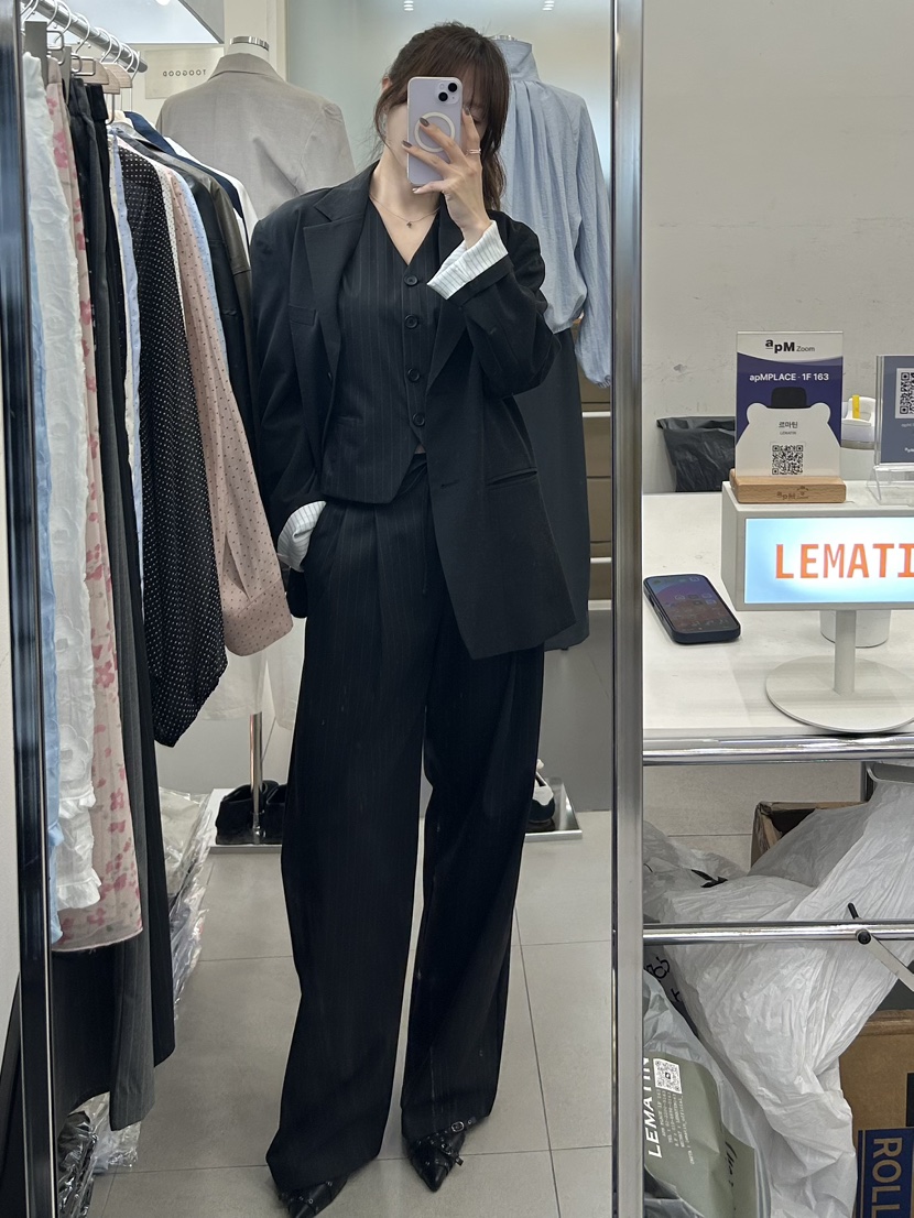 LEMATIN韓國代購女裝新款休閑熱賣職業推薦夾克不含內搭亞麻LEMATIN夾克