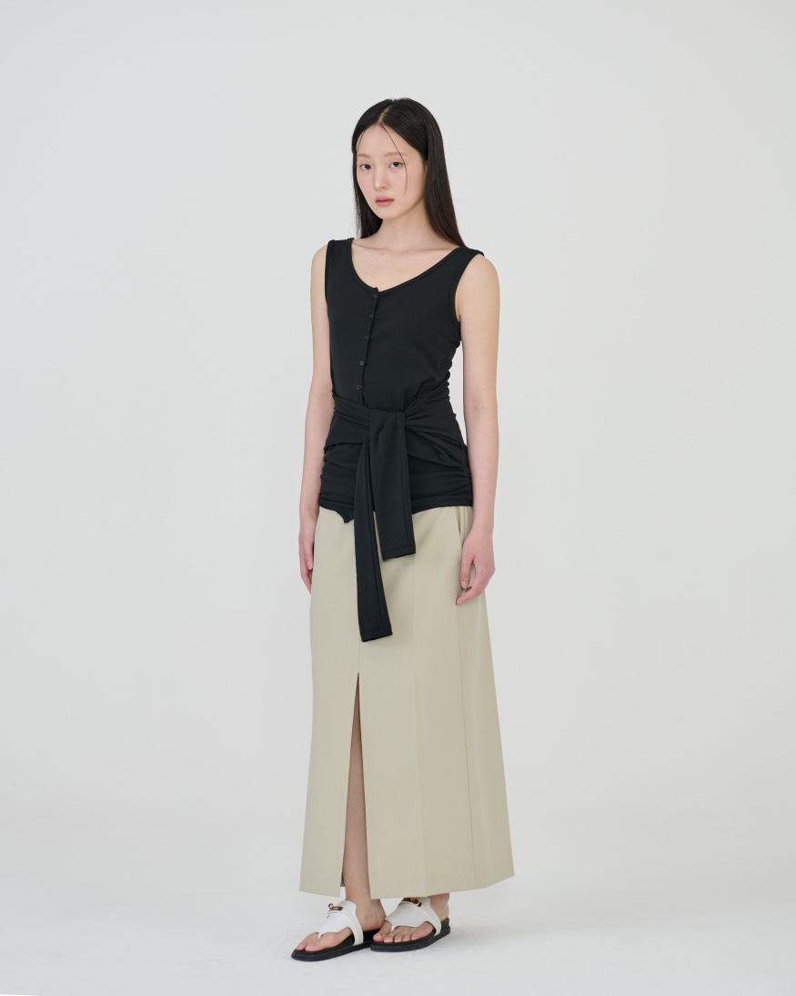 STAGE韓國東大門代購女裝新款推薦26春夏時尚熱賣休閑長裙STAGE長裙