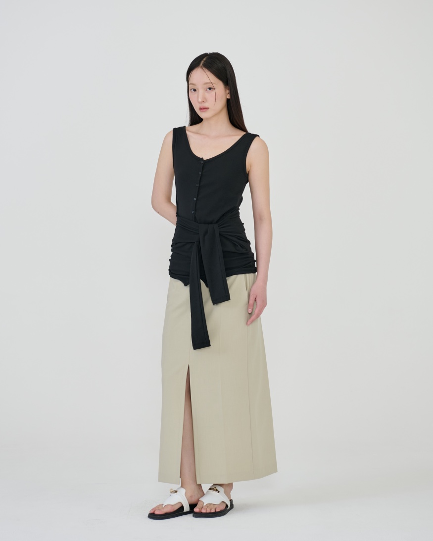 STAGE韓國東大門代購女裝新款推薦26春夏時尚熱賣休閑長裙STAGE長裙