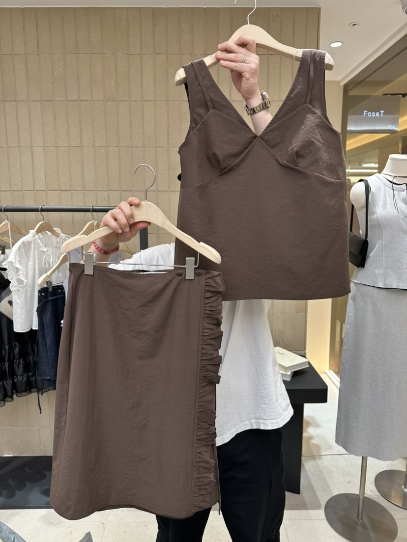 FOSET韓國直郵實拍女士新品職業26春夏人氣休閑半身裙中短裙FOSET半身裙/中短裙