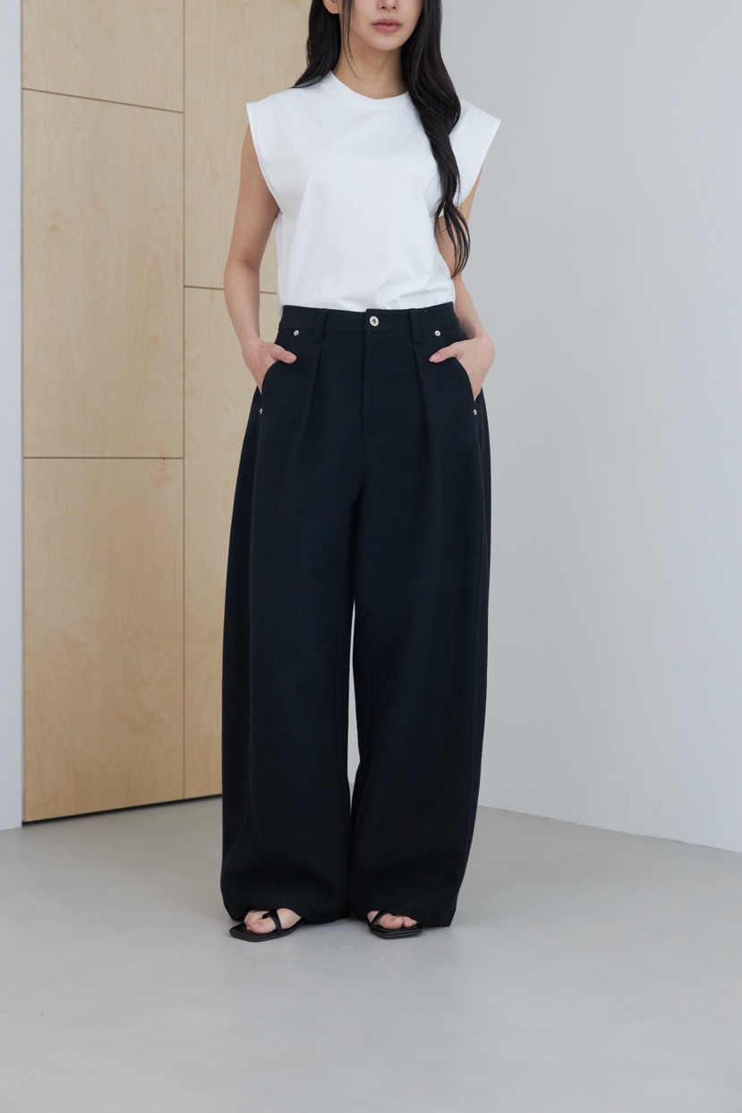 LE-PPL韓國代購女裝新款休閑人氣時尚熱賣職業26春夏休閑褲LE-PPL休閑褲圖色2