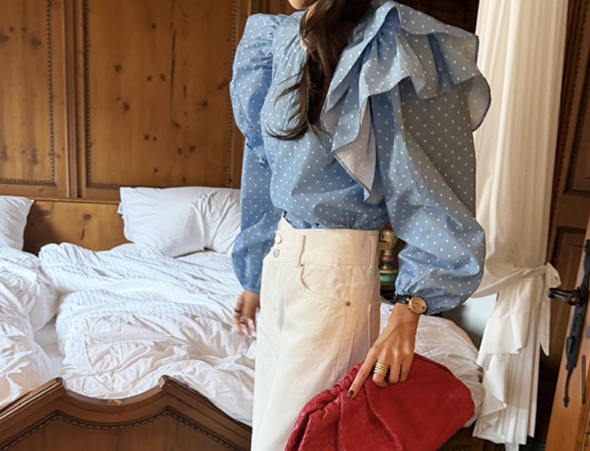 JENNY 1976韓國東大門直郵女士新品26春夏襯衫蕾絲衫不含項鏈JENNY 1976襯衫/蕾絲衫