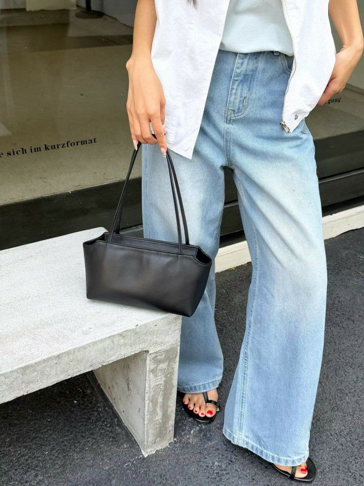 TROUVAILLE韓國代購女裝新品時尚26春夏熱賣單肩斜跨包羊皮TROUVAILLE單肩/斜跨包