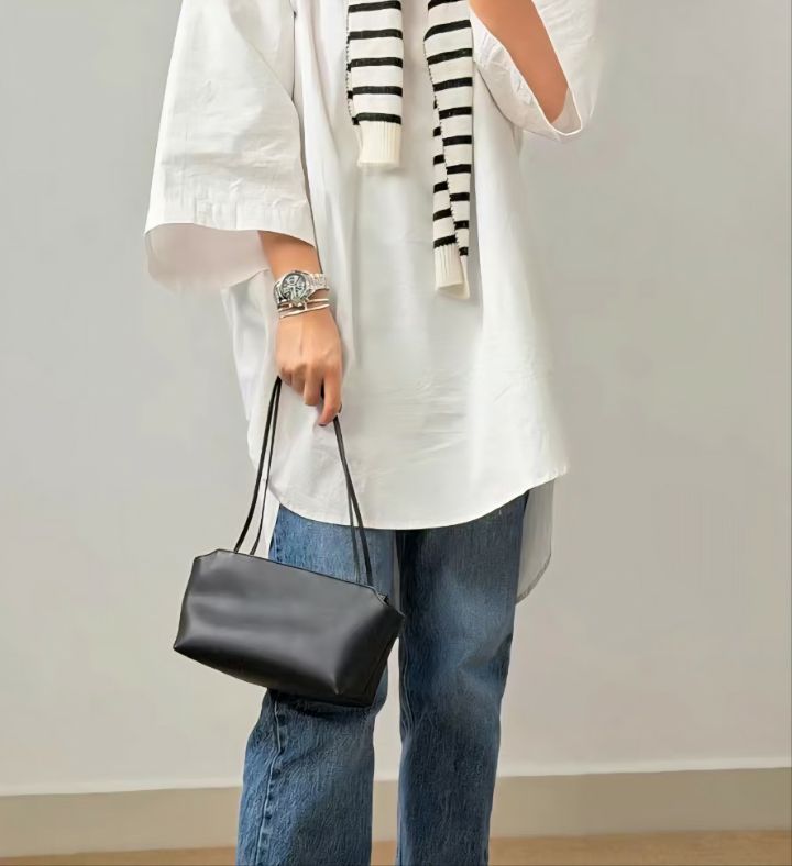 TROUVAILLE韓國代購女裝新品時尚26春夏熱賣單肩斜跨包羊皮TROUVAILLE單肩/斜跨包