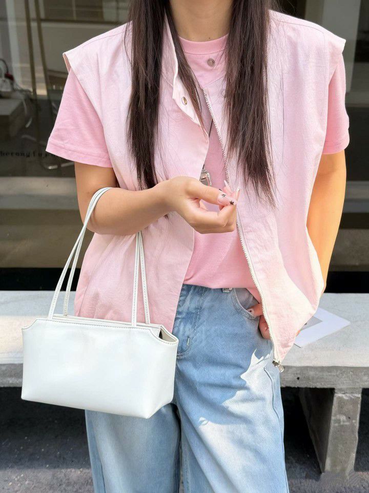 TROUVAILLE韓國代購女裝新品時尚26春夏熱賣單肩斜跨包羊皮TROUVAILLE單肩/斜跨包