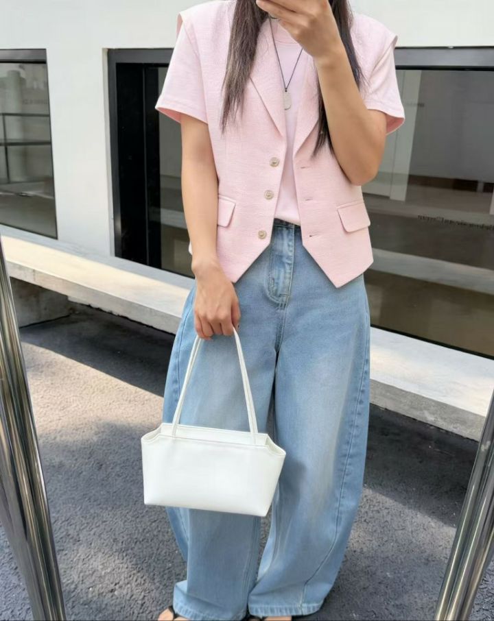 TROUVAILLE韓國代購女裝新品時尚26春夏熱賣單肩斜跨包羊皮TROUVAILLE單肩/斜跨包